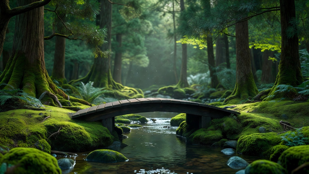 苔の橋